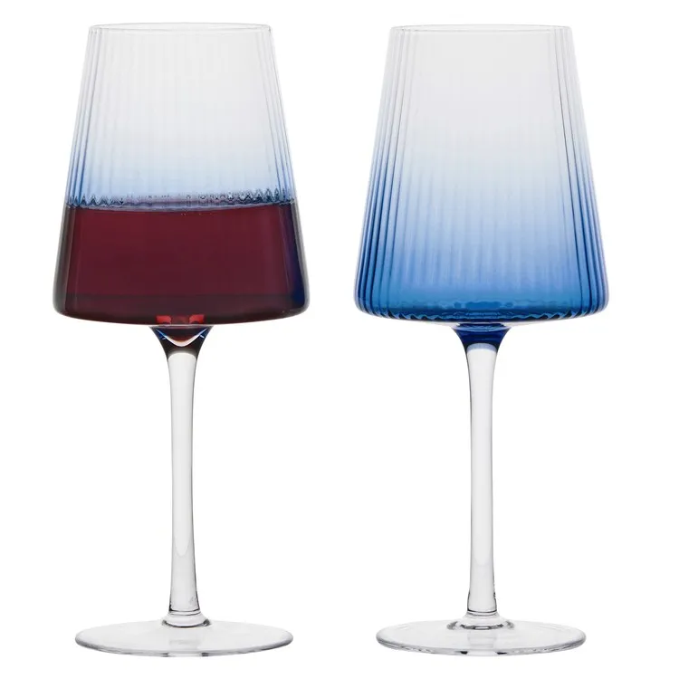 Empire Blue Wine Glasses Set of 2