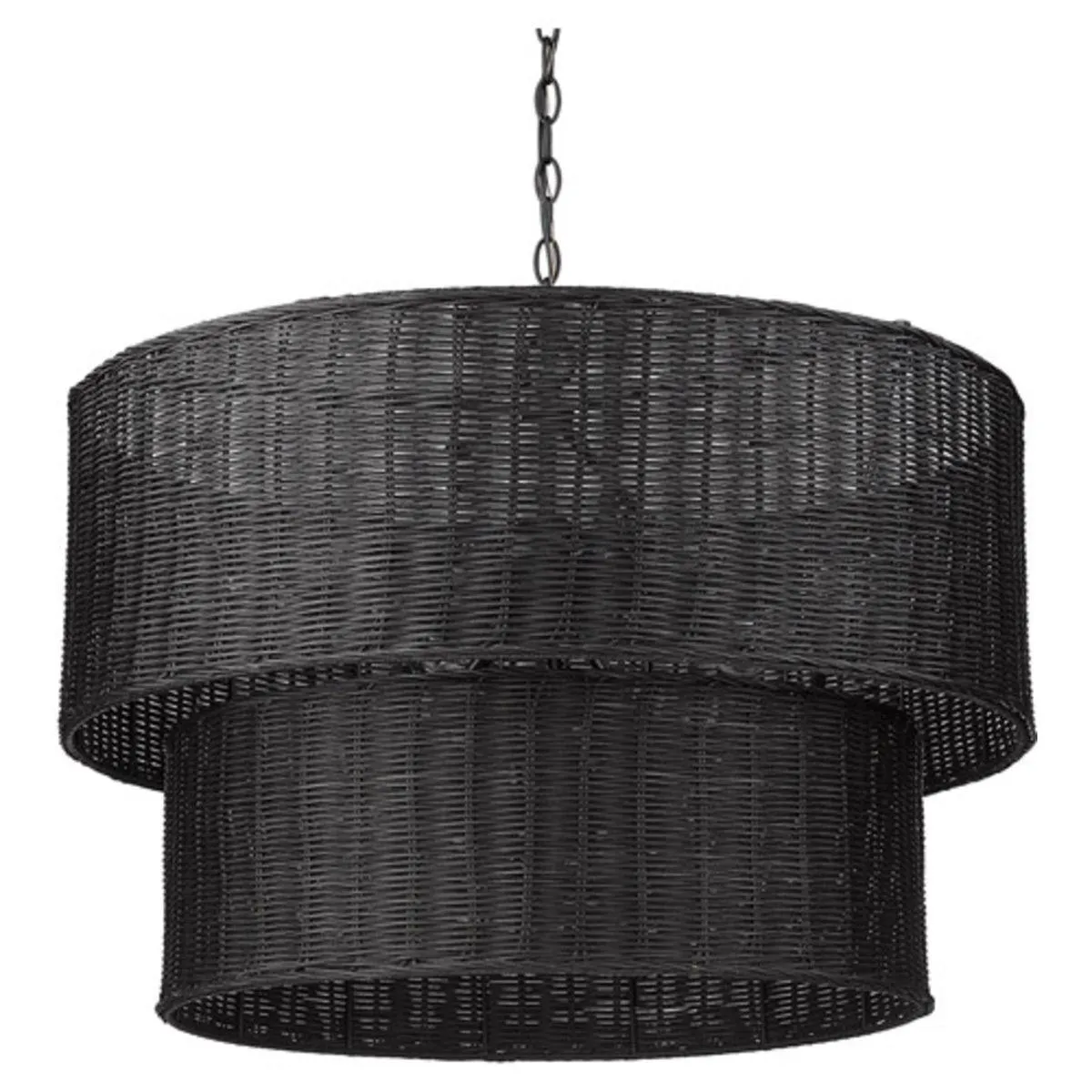 Erma 9 lights 28 in. Chandelier Matte Black finish