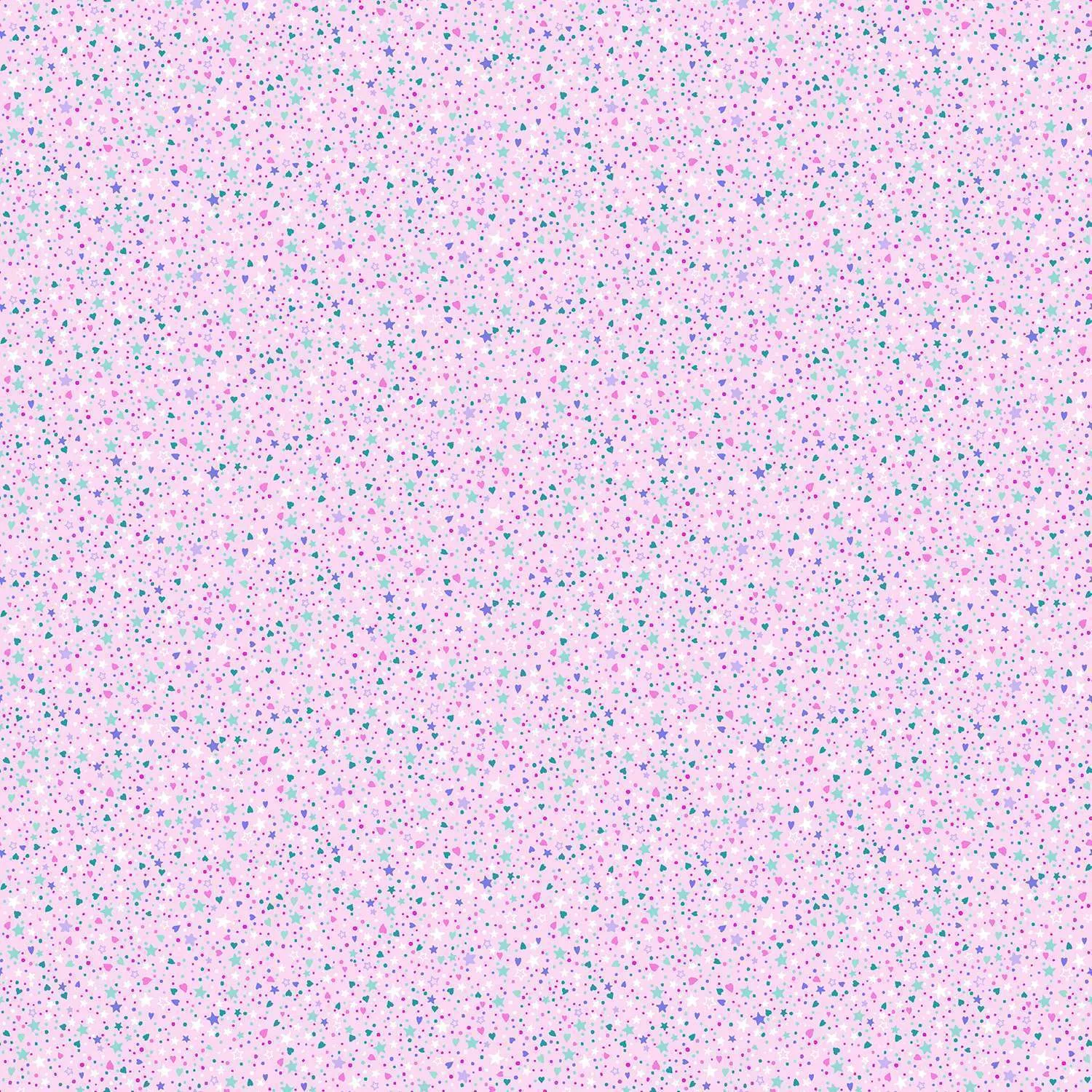 Fairy Dust | Pink Sparkle by Makower UK for Andover Fabrics | MU-053-P