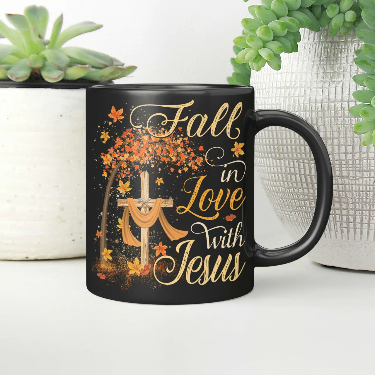 Fall In Love With Jesus, Jesus Mug, God Mug, Faith Mug, Christ Mug