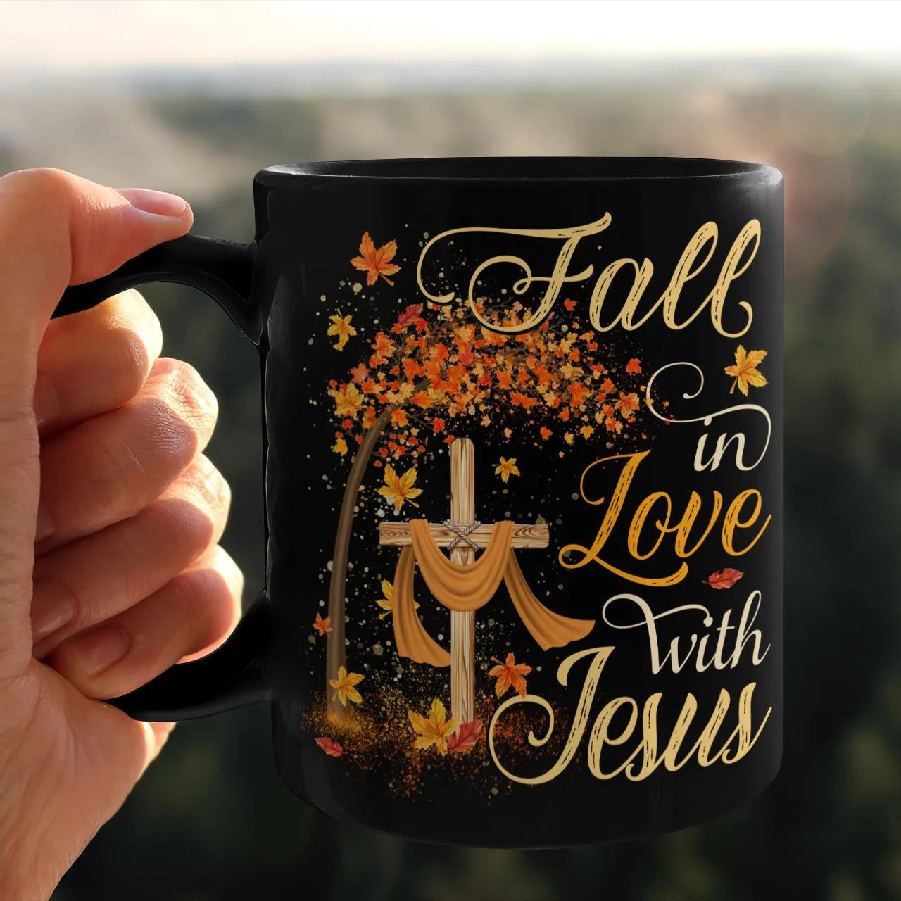 Fall In Love With Jesus, Jesus Mug, God Mug, Faith Mug, Christ Mug