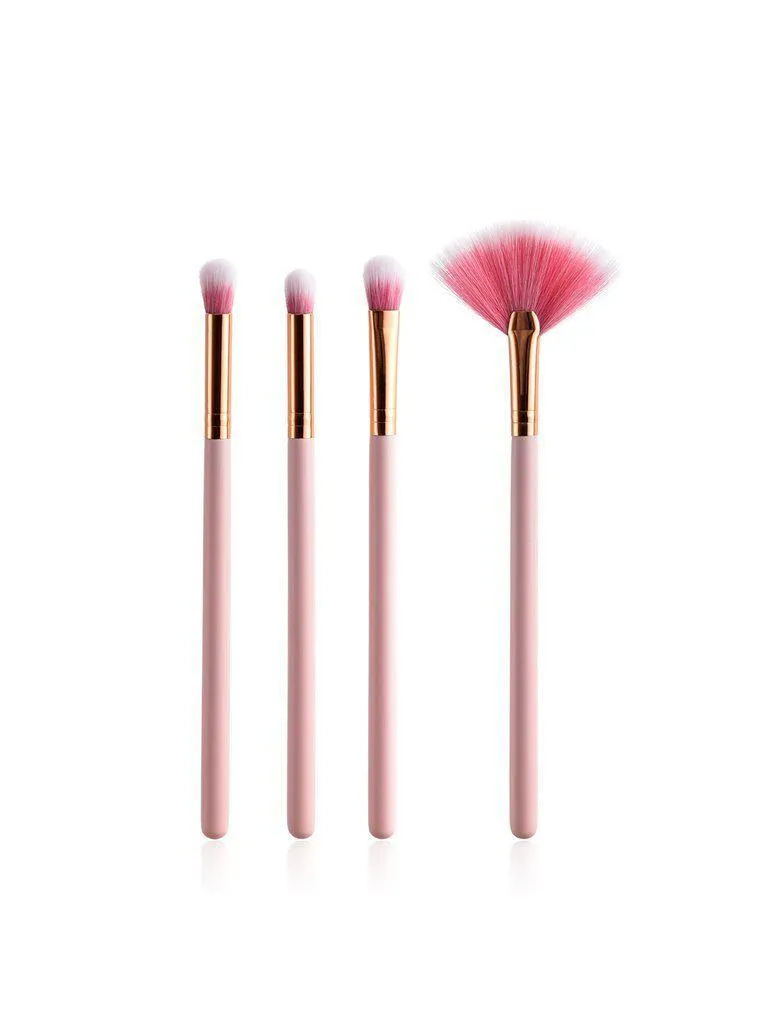 Fan Shaped Eye Brush Set 4pcs