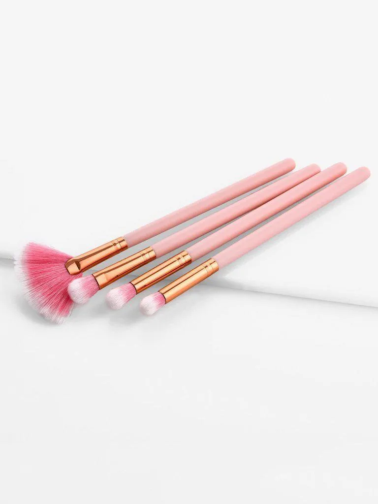 Fan Shaped Eye Brush Set 4pcs