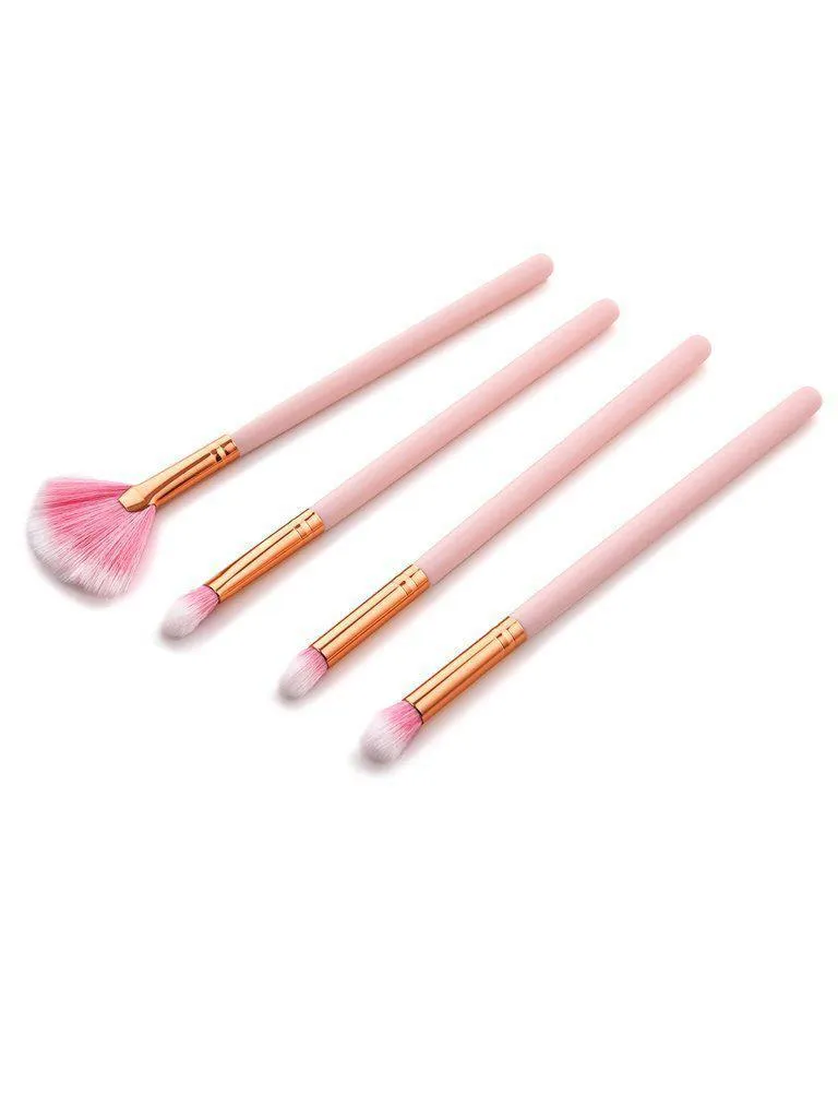 Fan Shaped Eye Brush Set 4pcs