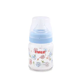 Farlin Wide-Neck Glass Feeding Bottle 120ml – Blue