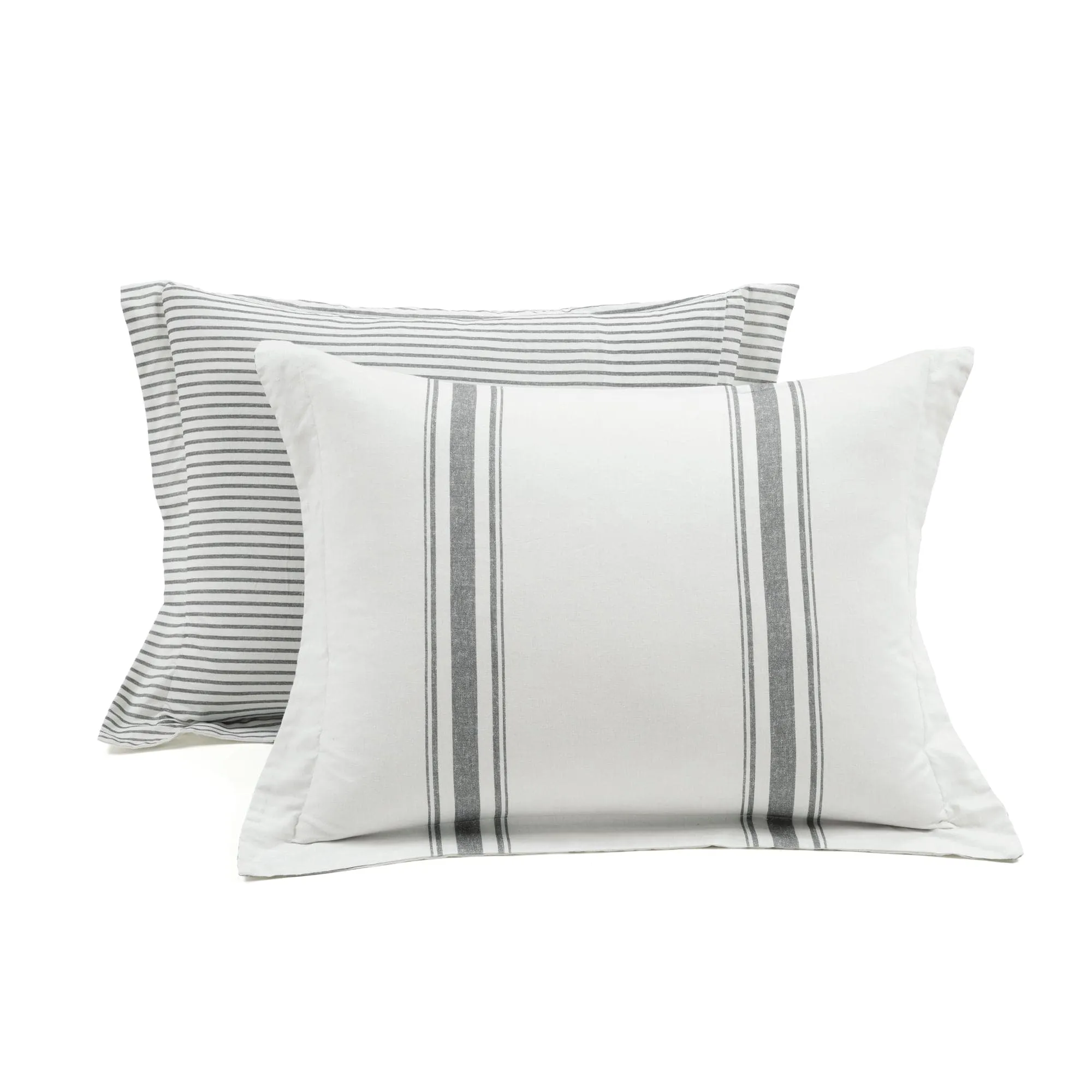 Farmhouse Stripe Reversible Comforter Set