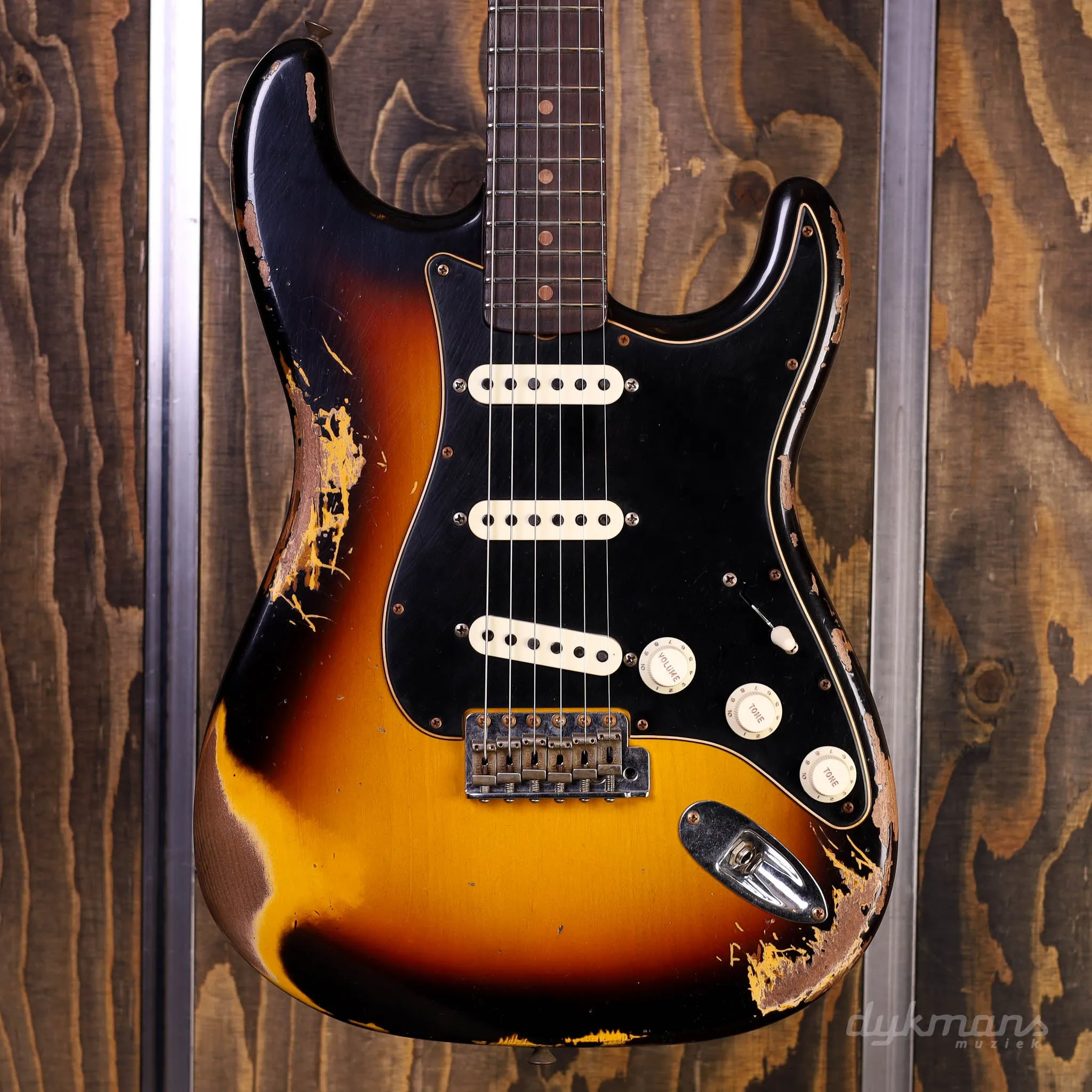 Fender custom Shop Limited Edition DUAL-MAG II Stratocaster heavy relic super faded aged 3-color sunburst