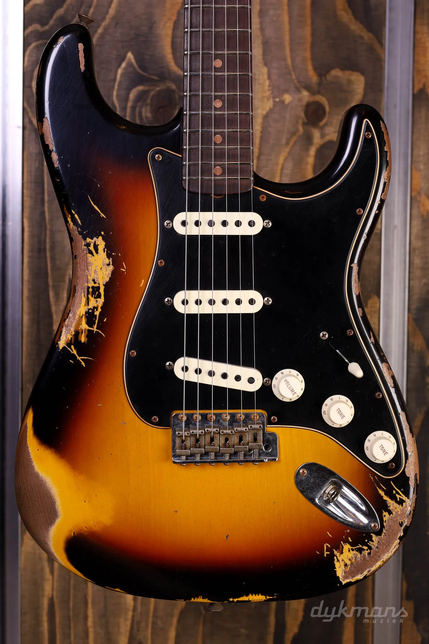 Fender custom Shop Limited Edition DUAL-MAG II Stratocaster heavy relic super faded aged 3-color sunburst