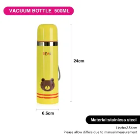 Fissman Portable Stainless Steel Vacuum Flask With Thermal Insulation Yellow