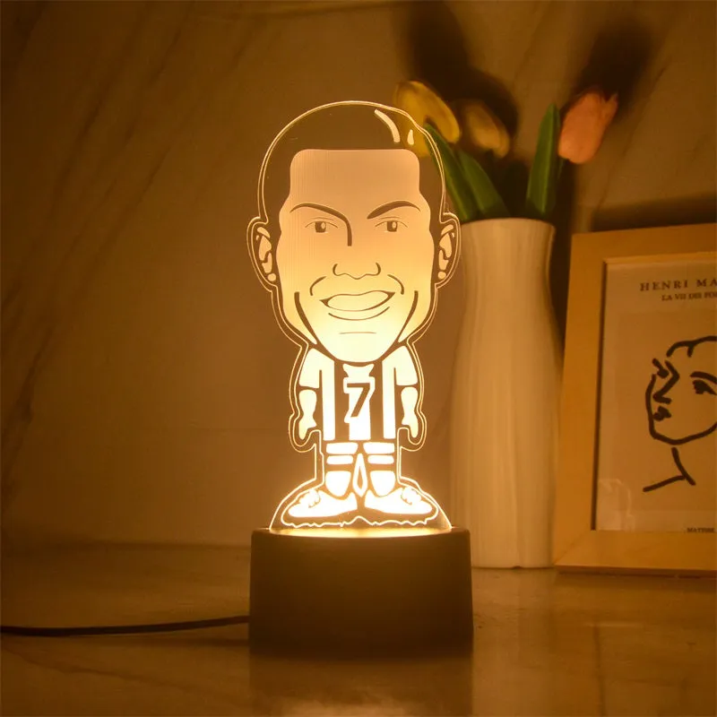 Football NO.7 Cristiano Ronaldo 3D lamp 1/3/7/16 colors available for Football Fans