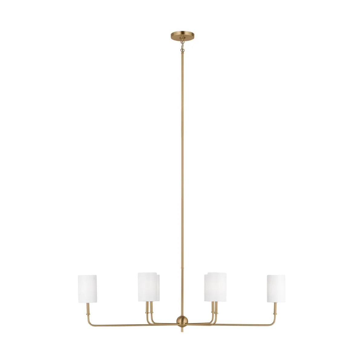 Foxdale 6 Lights Chandelier Satin Brass finish