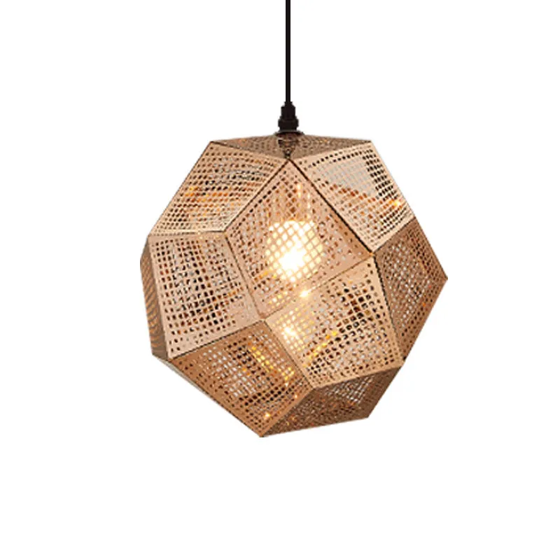 Gold French Modern Ball Light Fixture