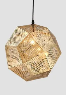 Gold French Modern Ball Light Fixture