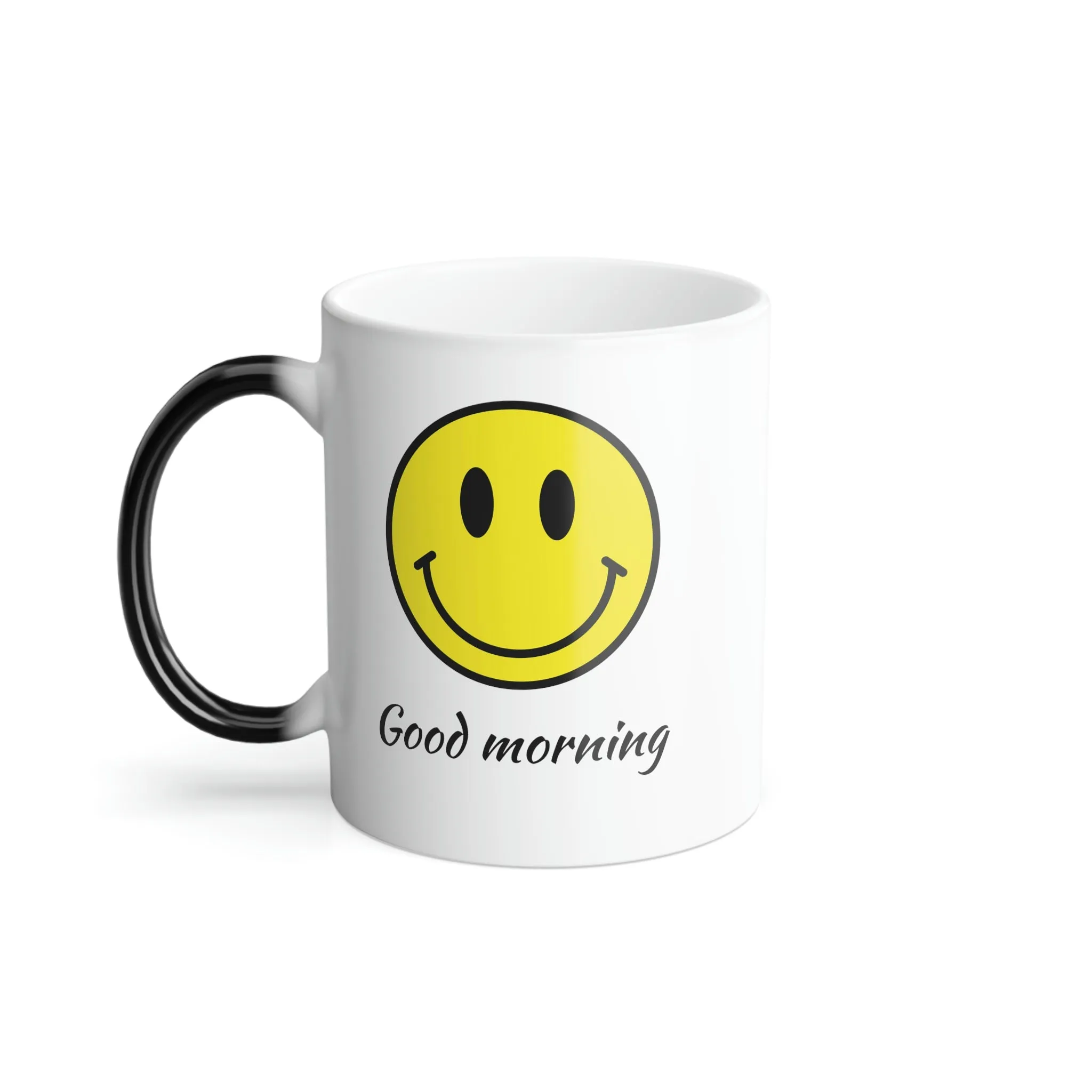 Good morning Smiley/Grim Reaper 11oz Color Morphing Mug