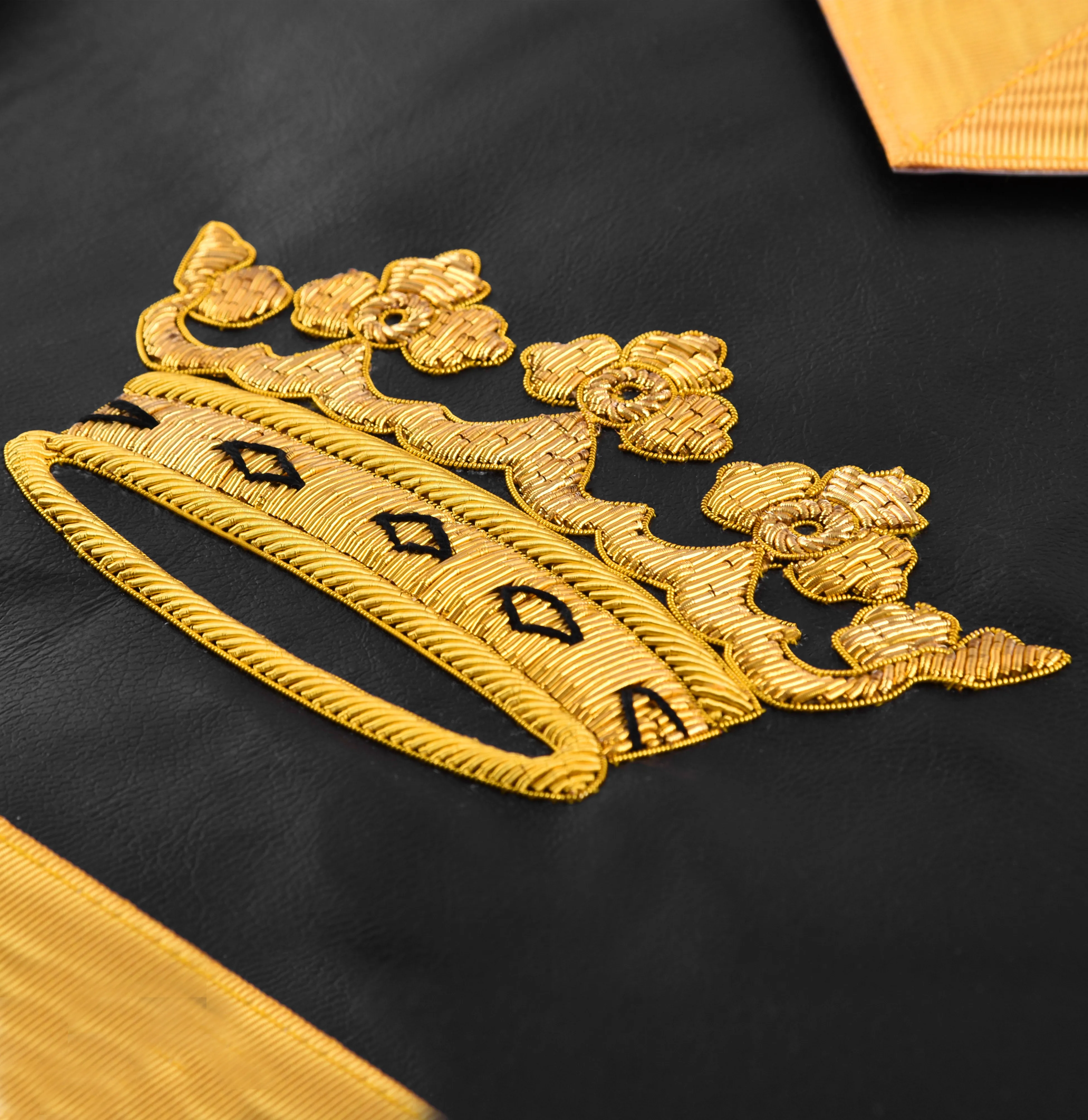 Grand Tiler of Solomon AMD Apron - Hand Embroidery Gold Bullion