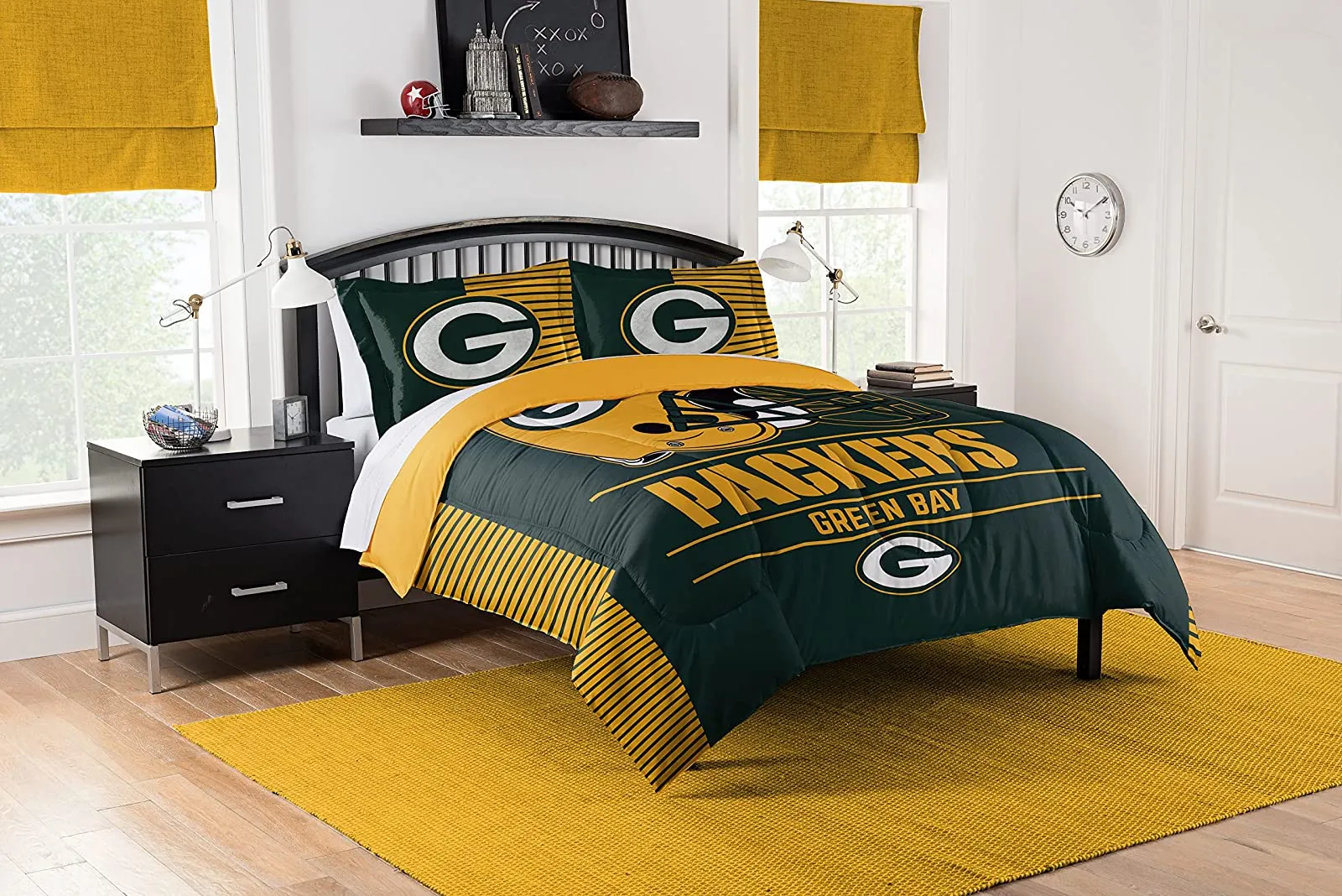 Green Bay Packers "Draft" Full/Queen-sized Bedding Comforter Set