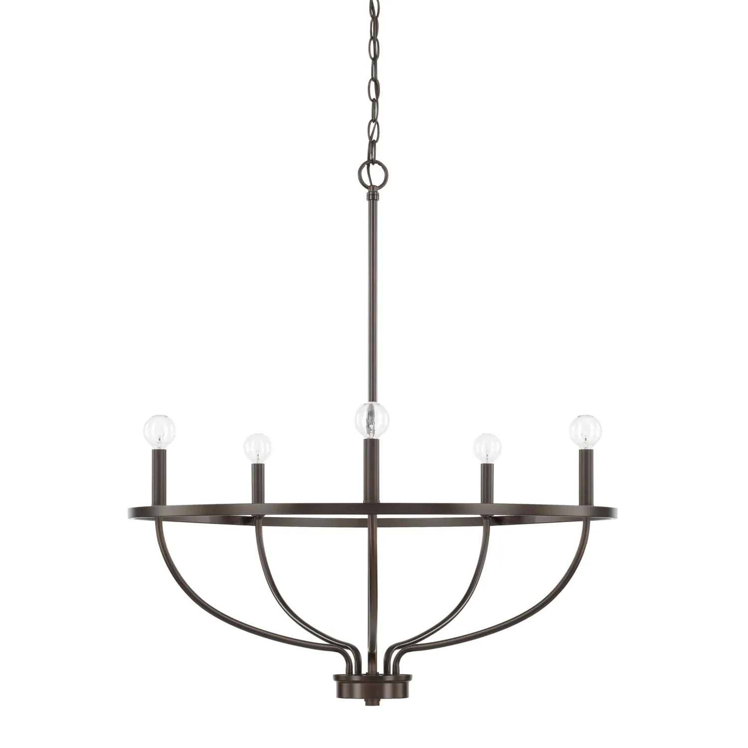 GREYSON 5 LIGHT CHANDELIER, BRONZE