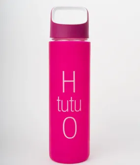 H tutu O Water Bottle - Glass with Silicone Sleeve