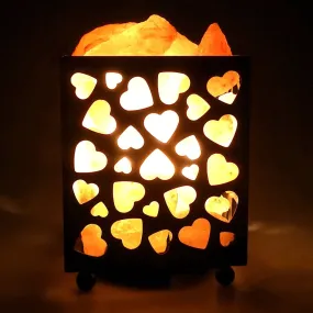 Himalayan Glow - Natural Salt Silhouette Lamp - Hearts