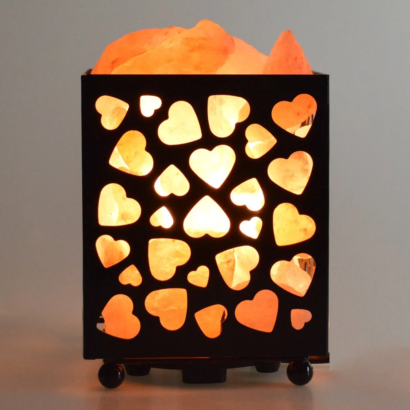 Himalayan Glow - Natural Salt Silhouette Lamp - Hearts