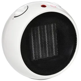 HOMCOM Small Space Heater, Ceramic Heater W/ 3 Heating Mode Adjustable Temperature