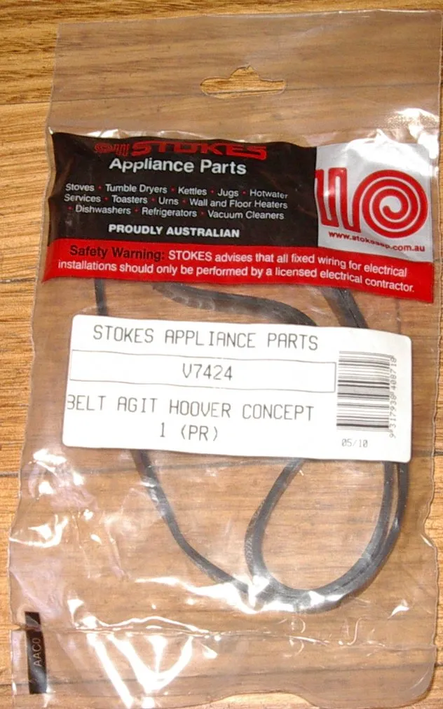 Hoover Concept Power Agitator Brush Drive Belt (Pkt 2) - Part # V7424