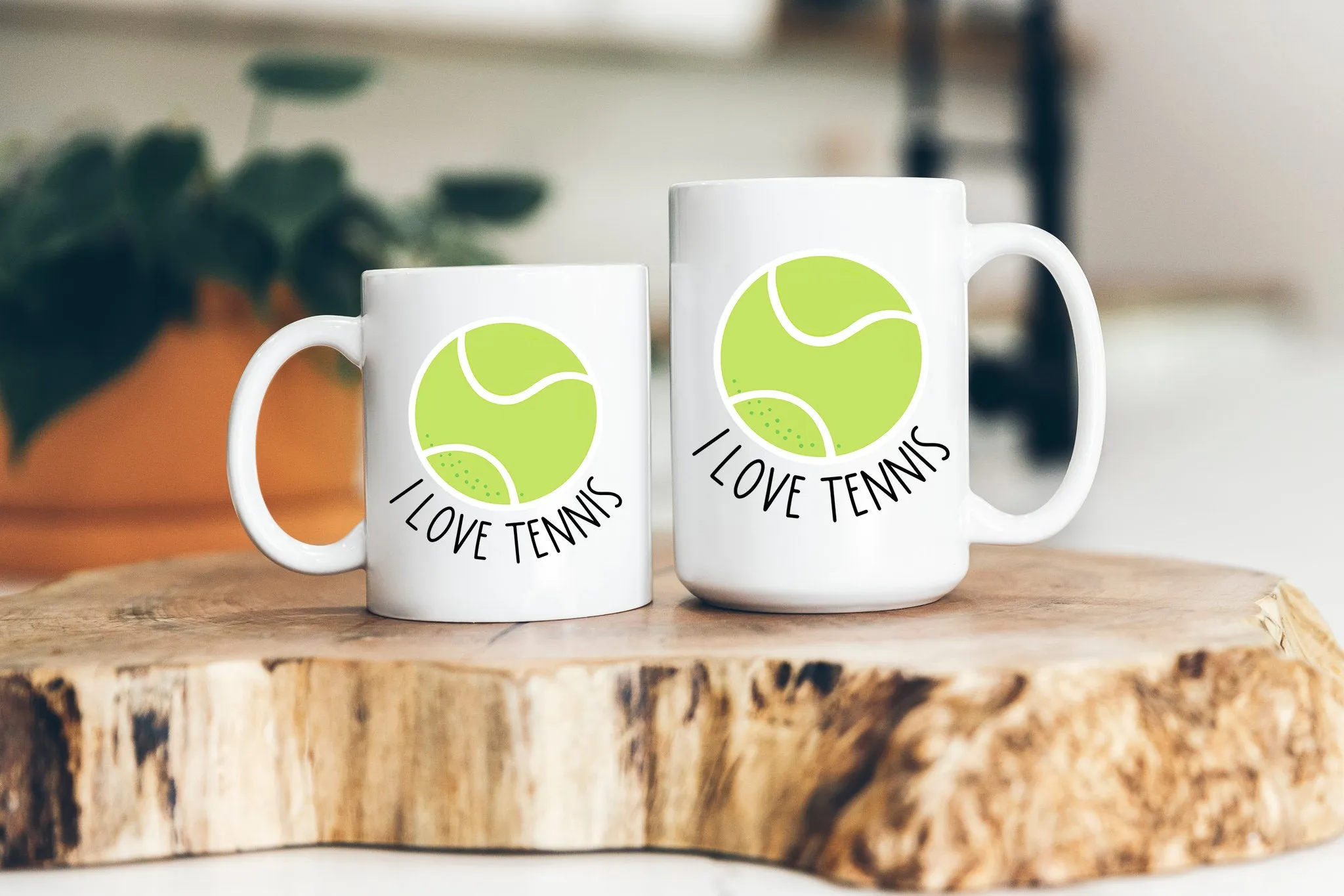 I Love Tennis Mug for Tennis Lover Tennis Coffee Cup