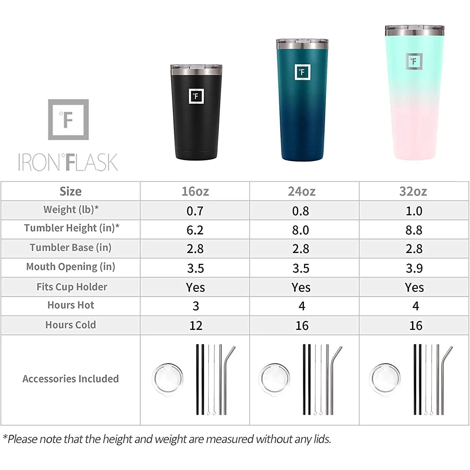 IRON FLASK Classic Tumbler Vacuum Insulated Stainless Steel Water Bottle for Hot & Cold Beverages, Calacatta Marble, 24 Ounces