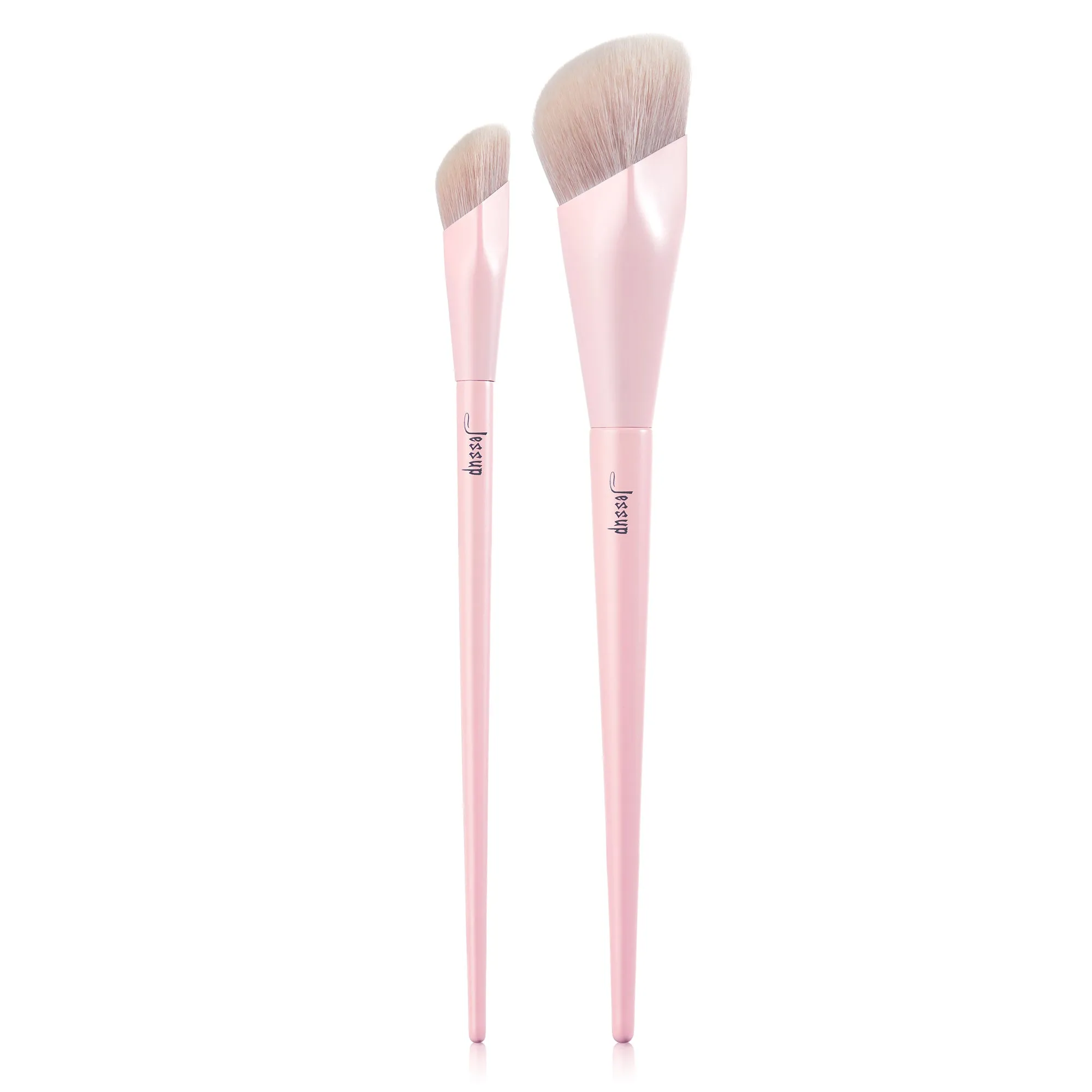 Jessup Crystal Pink Makeup Brushes Set Premium Vegan T495