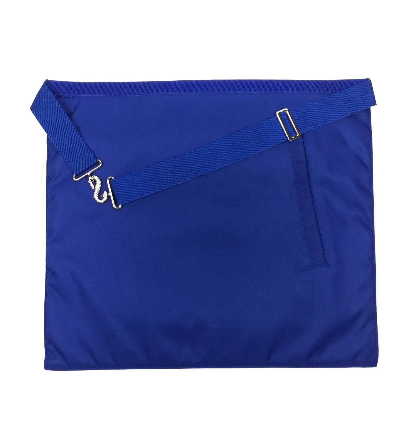 Junior Deacon Blue Lodge Officer Apron - Royal Blue with Wreath