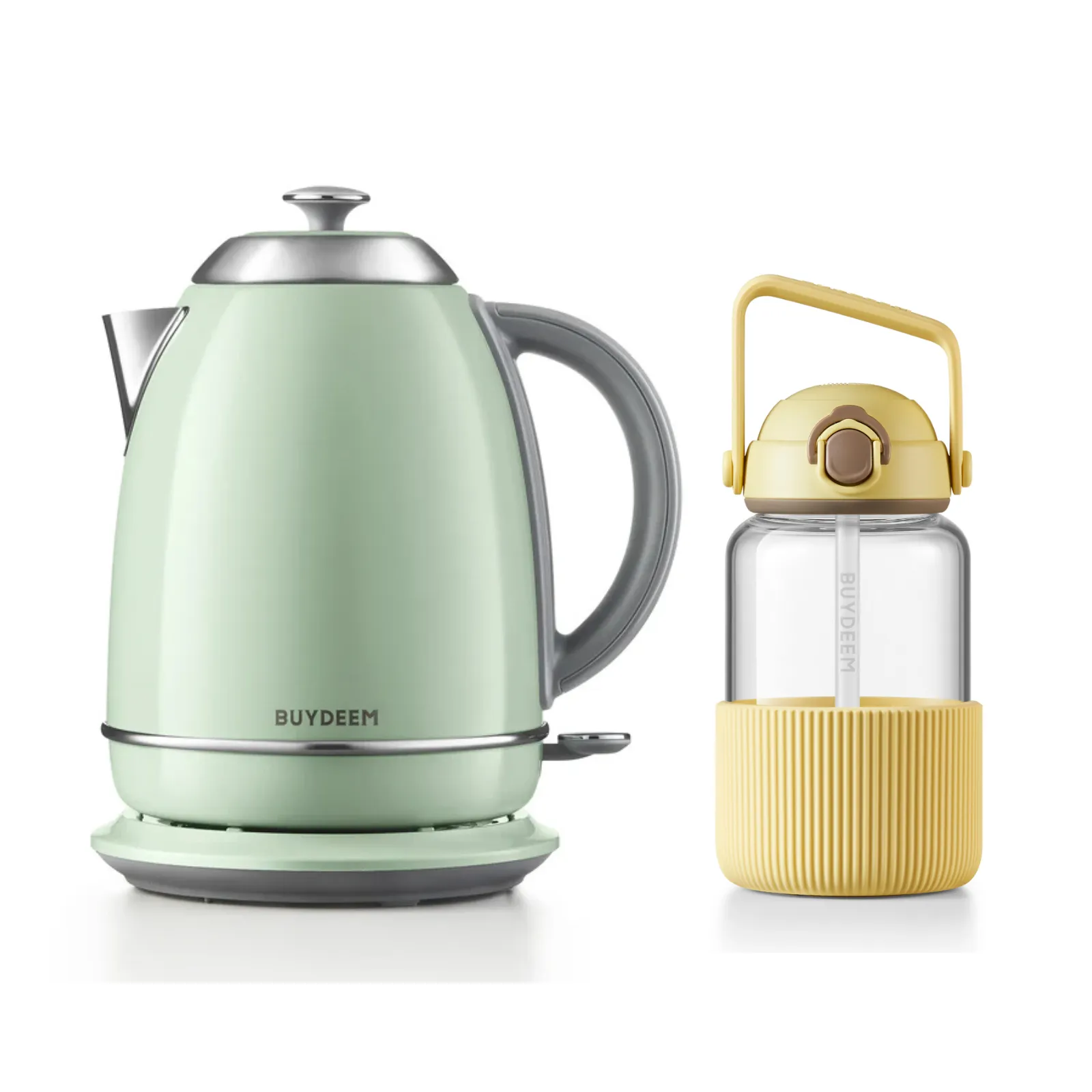 K640 Kettle with Pop-up Straw Glass Bottle - Bundle Offer