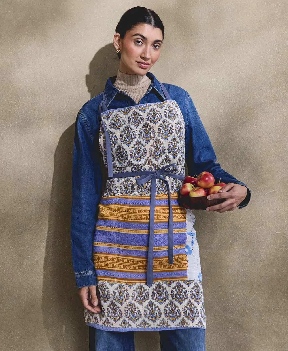 Kantha Bib Apron - No. 240712