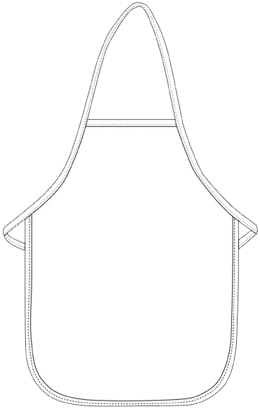 Kelly Kid's Bib Apron (No Pockets)