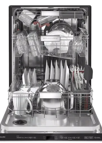 kitchenAid 24 in. PrintShield Stainless Steel Top Control Built-In Tall Tub Dishwasher with Stainless Steel Tub, 44 dBA