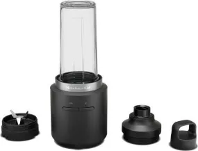 KitchenAid Mini Blender - Draadloos   Uitneembare 12V batterij - 5KSBR256BM - Zwart