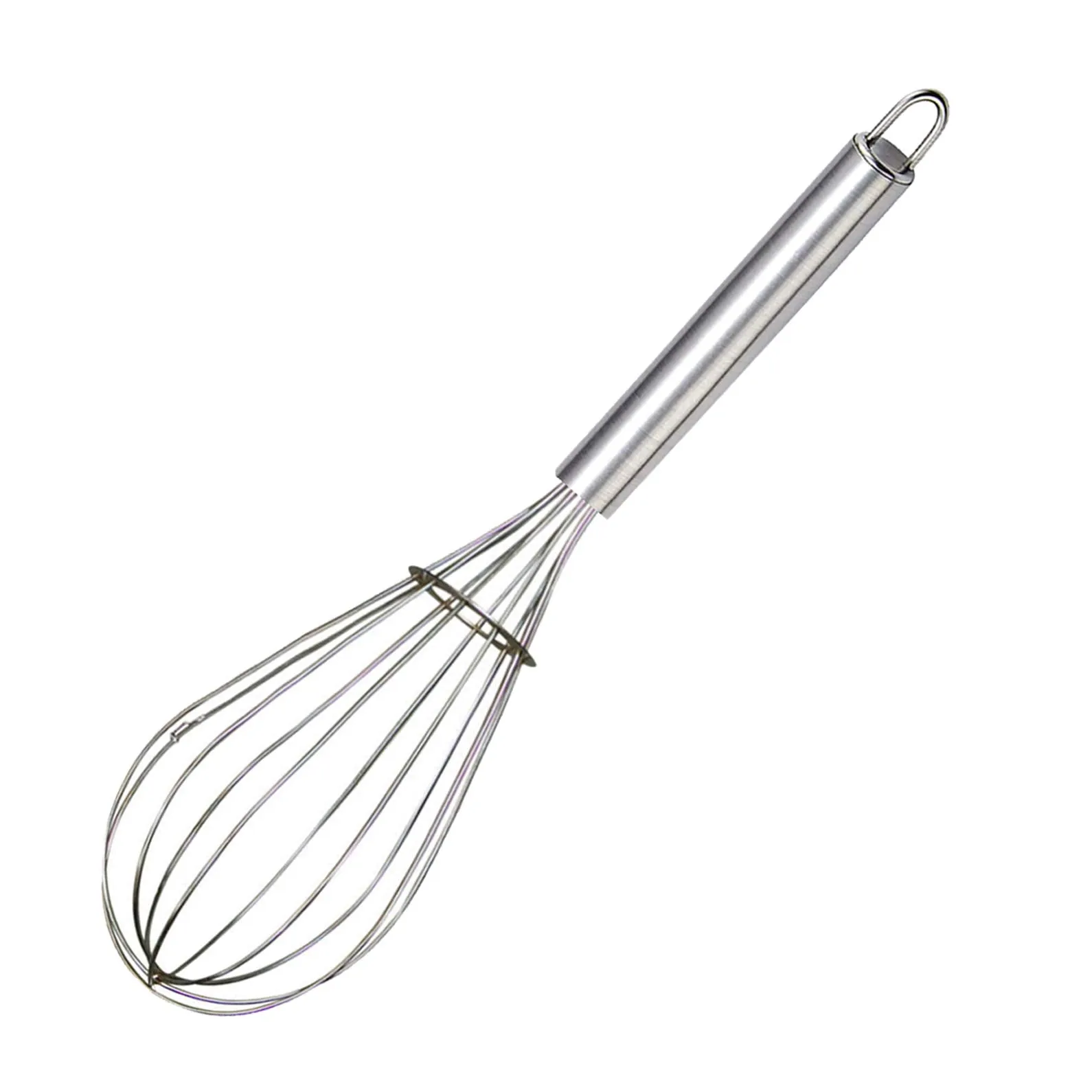 Kuber Industries 2.5 MM 2 Pieces Stainless Steel Hand Blender Mixer Froth Whisker Latte Maker for Milk Coffee Egg Beater Juice,45 cm (Silver) - CTKTC031345