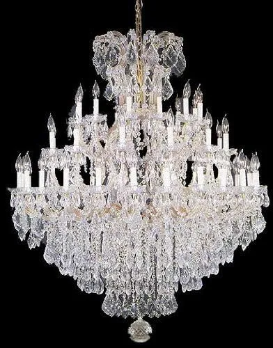 Large Foyer / Entryway Maria Theresa Empress Crystal (Tm) Chandelier Lighting H 60" W 52" - A83-Gold/2756/36 1