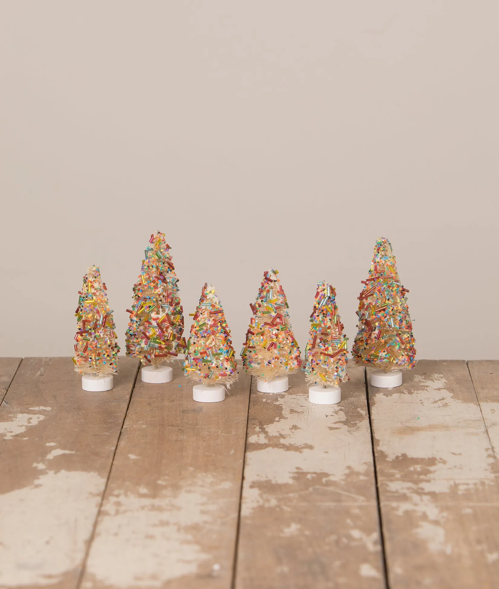 LC1583 - Sprinkles Bottle Brush Trees Set of 6