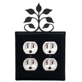 Leaf Fan Outlet Cover (Double)