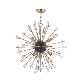 Liberty 6 Lights Chandelier Antique Brass finish