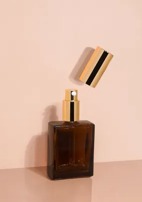 Lily Glass Bottle | Amber | Pump Cap