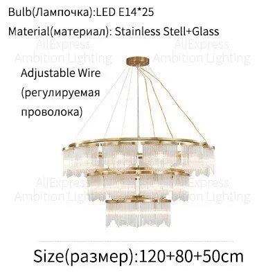 Lustrous Allure: Stainless Steel Crystal LED Chandeliers for Luxurious Spaces