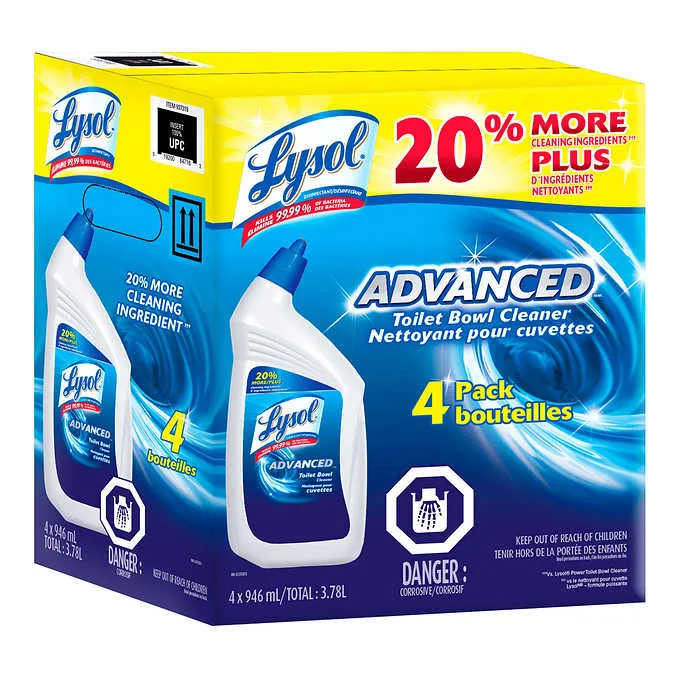 Lysol Advanced Toilet Bowl Cleaner (pack of 4)