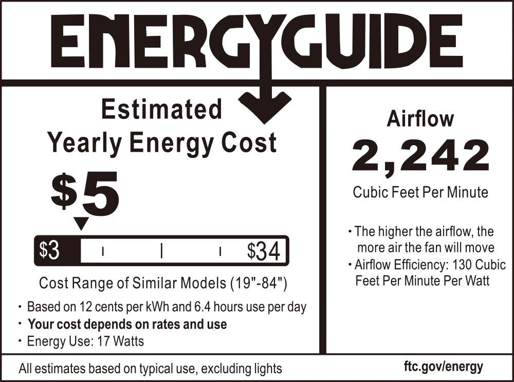 Maclean Low Profile Ceiling Fan with Light and Remote 48 inch