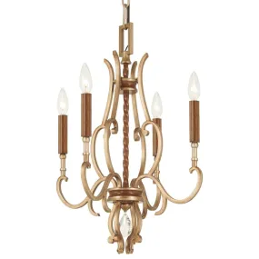 Magnolia Manor 17 in. 4 lights Chandelier Bronze & Gold finish