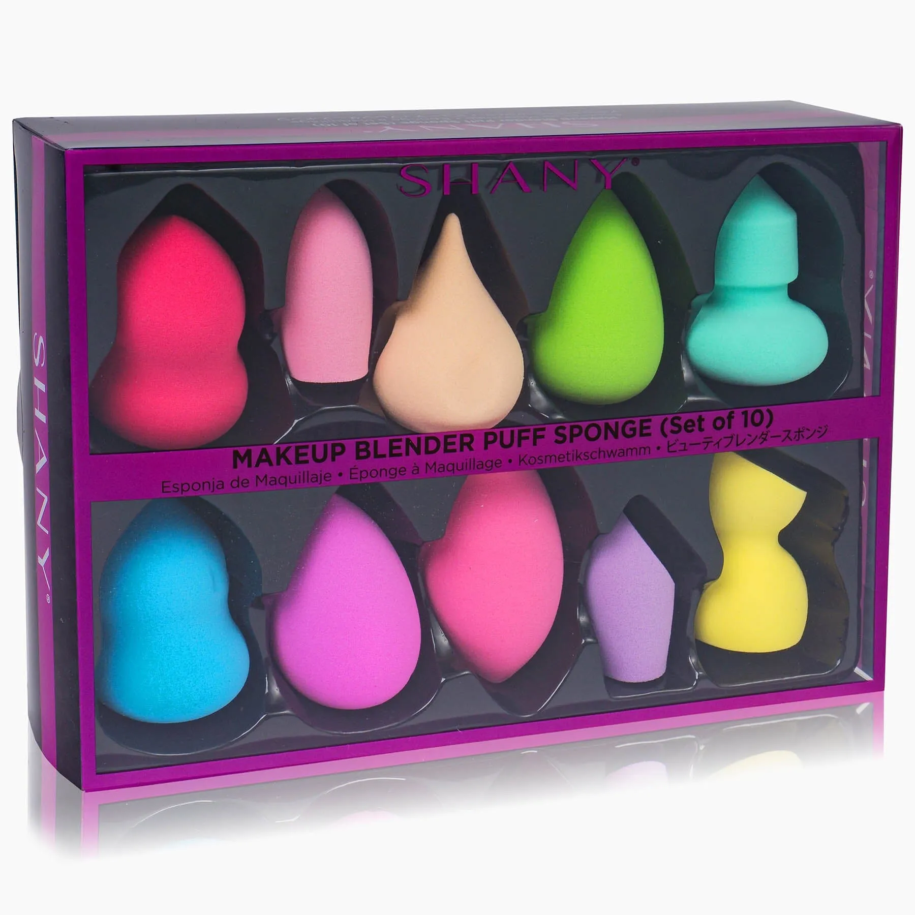 Makeup Blender Puff Sponge Set of 10 Latex-free Sponges