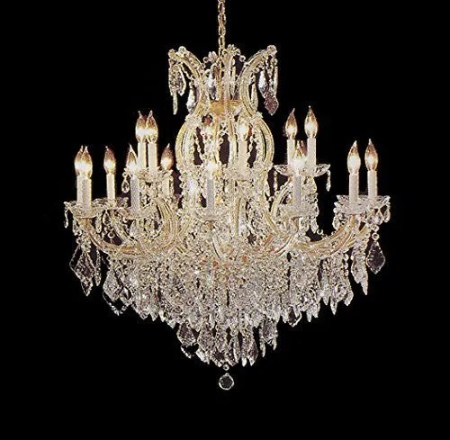 Maria Theresa Chandelier Crystal Lighting Lights Fixture Pendant Ceiling Lamp For Dining Room Entryway Living Room H38" X W37" - A83-1/21510/15 1