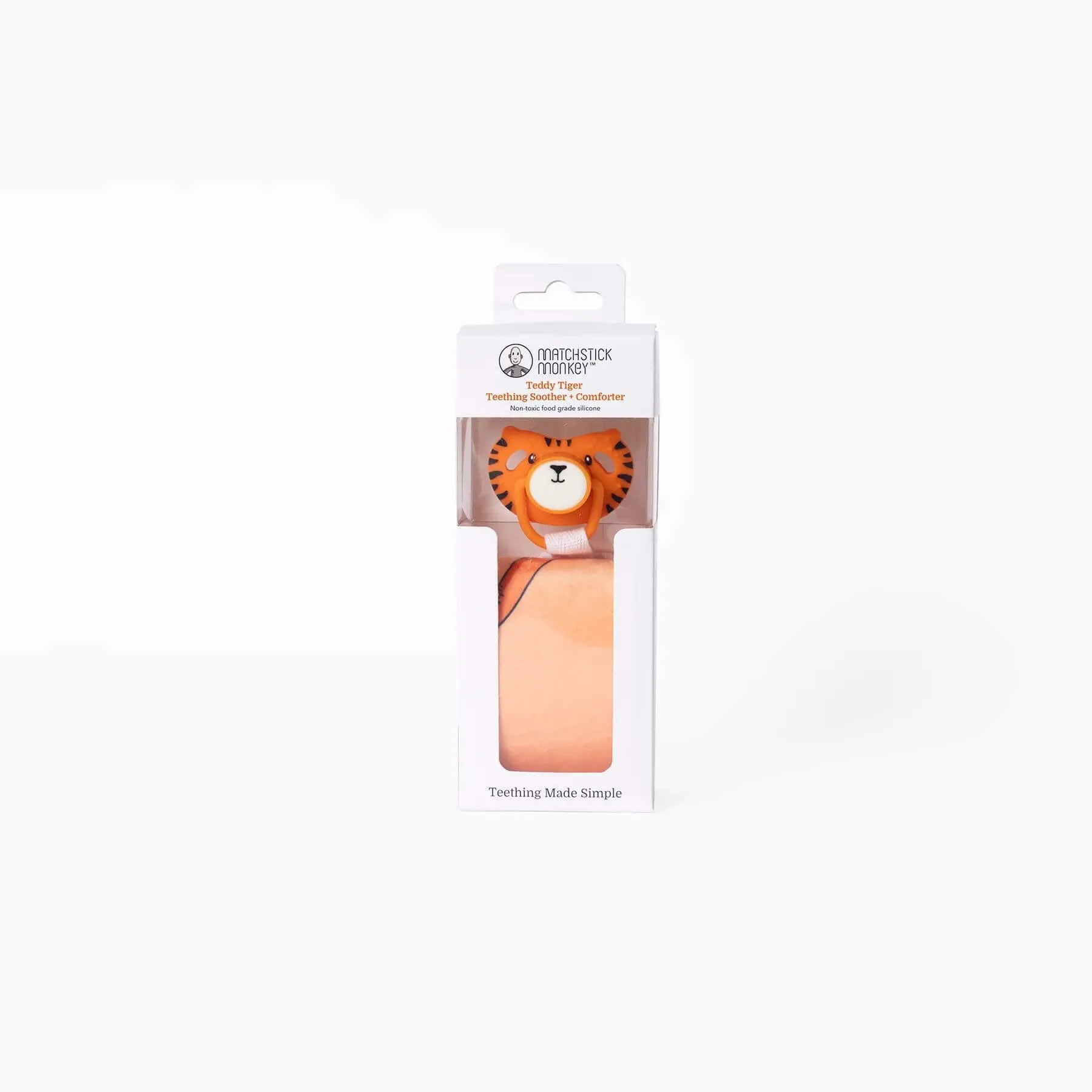 Matchstick Monkey Teething Soother & Comforter (Teddy Tiger)