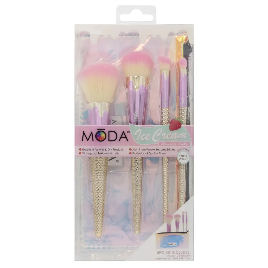 MŌDA® Ice Cream 5pc Strawberry Vanilla Full Face Kit