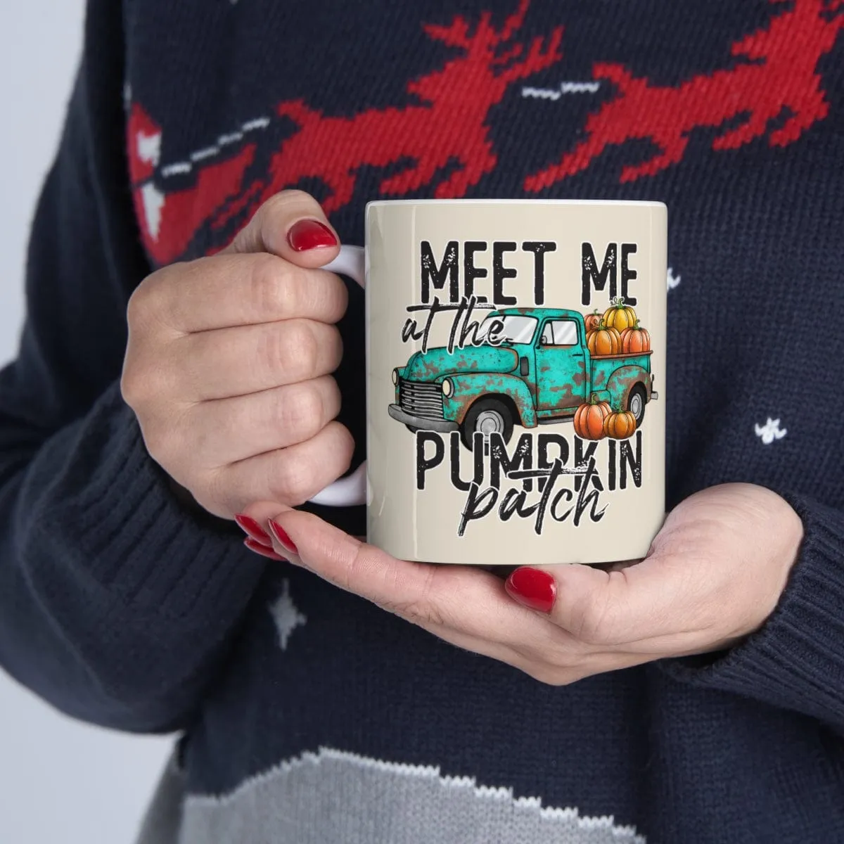 Meet Me At The Pumpkin Patch Mug - Christian Mug - Bible Verse Mugs - Scripture Mugs